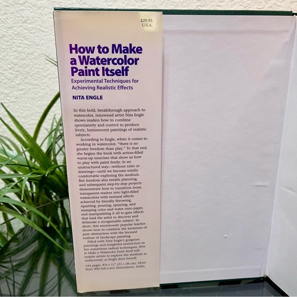 Watercolor Art Book - “How to Make a Watercolor Paint Itself” by Nita Engle - Picture 4 of 9